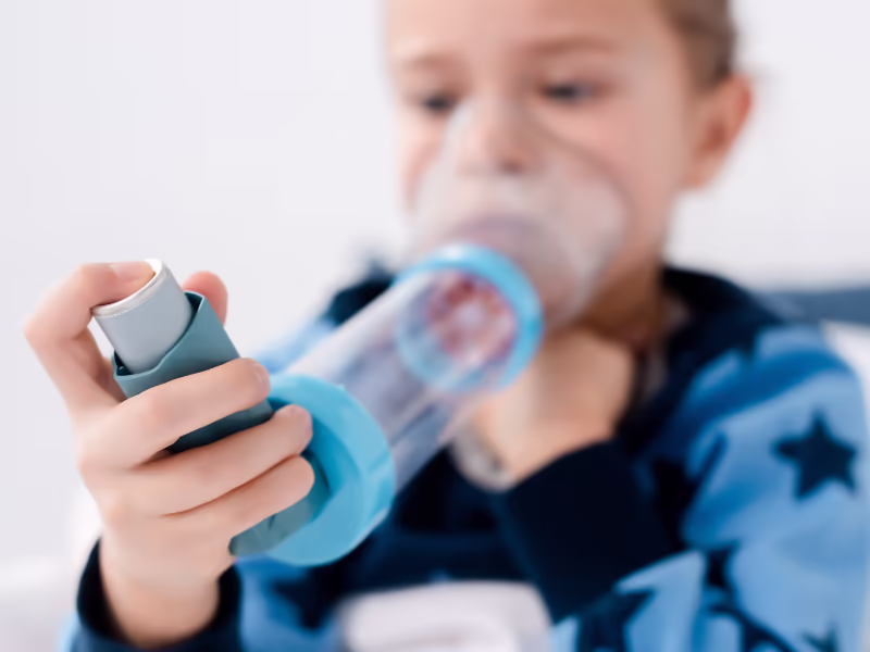 Child Under 5 With Inhaler